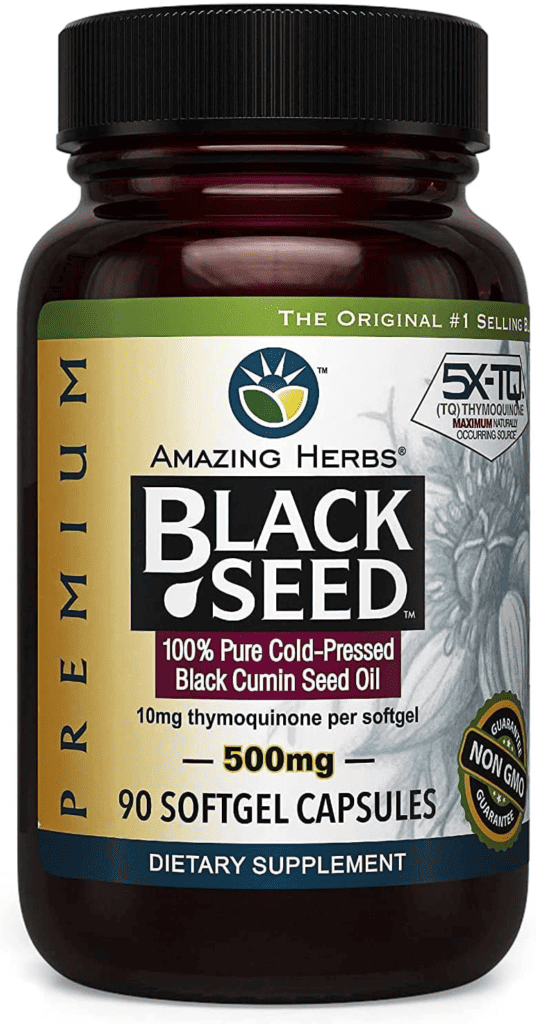 Organic Black Cumin Seed Oil By Amazing Herbs